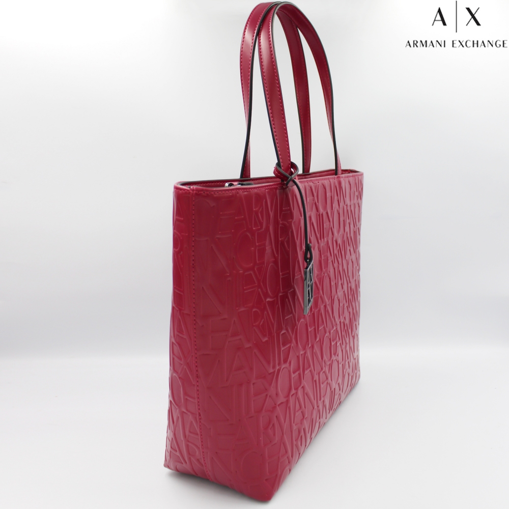 Armani Exchange Women's Logo Charm Tote Bag