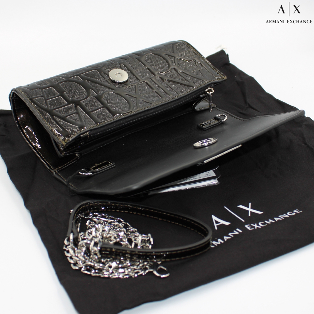 Embossed chain wallet  ARMANI EXCHANGE Woman